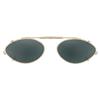 48 mm  Cateye Gray Polarized with Gold Frame