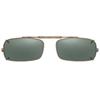 48 mm  True Rectangle Gray Polarized with Black Frame