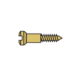 1.1 x 5.5 x 1.7 Standard Gold Nose Pad Screw (pack of 100)