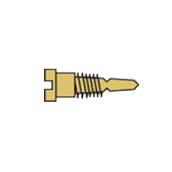 1.2 x 3.0 x 2.0 Stay-Tight Self-Aligning Gold Spring Hinge Screw (pack of 100)