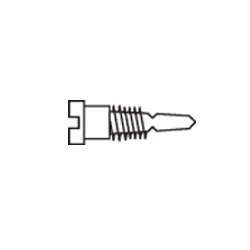 1.4 x 3.0 x 2.0 Stay-Tight Self-Aligning Silver Spring Hinge Screw (pack of 100)