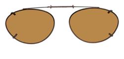 Solar 52mm Almond Brown Polarized with Gunmetal Frame