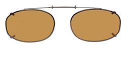 Solar 56mm Low Rectangle Brown Polarized with Bronze Frame