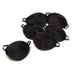 Adult Black Eye Patch (set of 6)