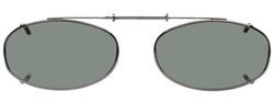 Solar 50mm Modified Rectangle Gray Polarized with Gunmetal Frame