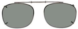 Solar 48mm Rectangle Gray Polarized with Bronze Frame