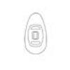 17 mm Symmetrical, Silicone, Snap Nose Pad (bag of 25 pairs)