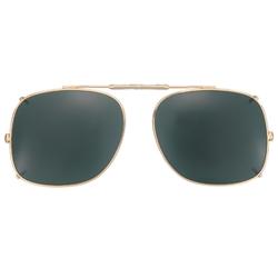 58 mm  Square Brown Polarized with Gold Frame