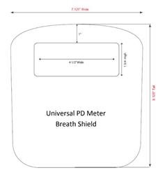 Pupilometer Breath Shields (Standard or Essilor) 1 pc.