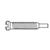 1.5 x 9.0 x 1.8 Stay-Tight Self-Tapping Silver Eyewire Screw (pack of 50)