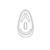 16 mm Symmetrical, Silicone, Snap Nose Pad (bag of 25 pairs)