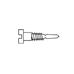 1.4 x 4.0 x 2.0 Stay-Tight Self-Aligning Silver Spring Hinge Screw (pack of 100)