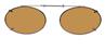 Solar 46mm Low Oval Brown Polarized with Gunmetal Frame