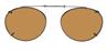 Solar 48mm Oval Brown Polarized with Gunmetal Frame