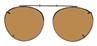 Solar 50mm Round Brown Polarized with Gunmetal Frame