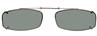 Solar 54mm Slim Rectangle Gray Polarized with Gunmetal Frame