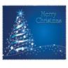 Merry Christmas (Blue) (bag of 100 cloths)