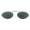 50 mm  Cateye Gray Polarized with Gold Frame