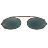 42 mm  Low Oval Gray Polarized with Black Frame