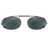 56 mm  Low Rectangle Brown Polarized with Gunmetal Frame