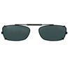 54 mm  MDX Rectangle Brown Polarized with Gunmetal Frame