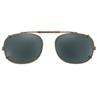 50 mm  Rectangle Brown Polarized with Bronze Frame